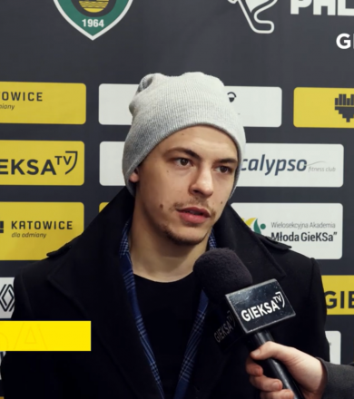 Patryk Wronka po meczu GKS Katowice - Podhale Nowy Targ [WIDEO]