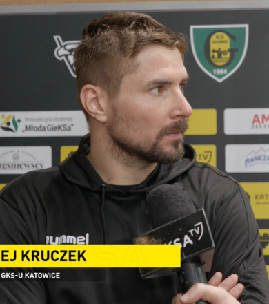 Maciej Kruczek po 2. meczu GKS Katowice - GKS Tychy [WIDEO]